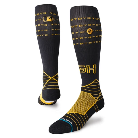 Men's Stance  Black Pittsburgh Pirates 2023 City Connect Over the Calf Socks Cover