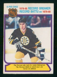 RAY BOURQUE RECORD BREAKER 1980-81 O-PEE-CHEE 1980-81 Nº 2 EX+ 62652 - Imagen 1 de 2