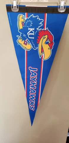 KANSAS JAYHAWKS  WOOL RETRO VINTAGE NCAA  PENNANT 12/3/22 Cover