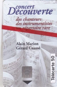 RARE TELECARTE 50. NEUVE. SOUS BLISTER SCELLE. concert découverte. avril 1994.  - Picture 1 of 2