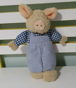 MARKS AND SPENCER PENCIL CASE PIG IN OVERALLS 27CM - Picture 1 of 2
