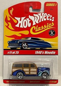 HW anni 40 WOODIE SPECTRAFLAME BLUE 2004 SERIE 1 CLASSICI #11 - Foto 1 di 6