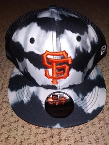 Brand New!! SAN FRANCISCO GIANTS tie dye, adjustable snapback *trucker hat cap  - Picture 1 of 3
