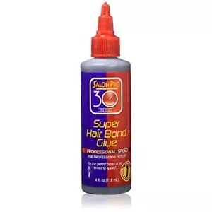 Salon Pro 30 Sec Super Hold Bond Glue Wig And Hair Extension 4 oz - Picture 1 of 3