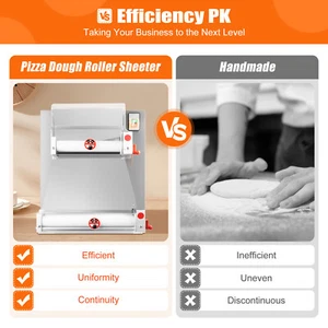 4-16" Commercial,Electric Pizza Dough Roller Sheeter Pastry Press Making Machine - Picture 1 of 18