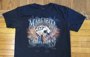 Margaritaville Mens TShirt Large Black Short Sleeve Poker Room Texas Holdem - Picture 1 of 7