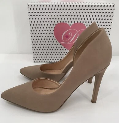 Zapatos de salón My Delicious para mujer talla 8,5 beige tostado tacones altos Foto 1 de 4