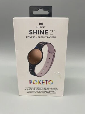 Misfit Shine 2 Poketo Reloj Rastreador de Sueño y Ejercicio - SH2 Rosa y Negro -NUEVO- Foto 1 de 4