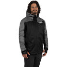 FXR Mens Renegade Softshell Jacket Black/Grey Heather DWR HydrX Waterproof