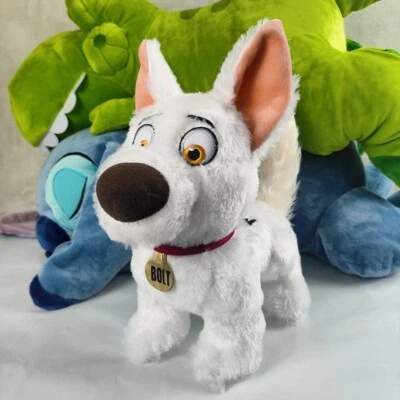 New Disney Bolt Standing 11” White Dog Toy Stuffed Animal Dolls - Image 1 of 4