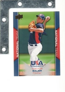 2009 #1 Trevor Bauer cubierta superior casi nuevo + novato béisbol de EE. UU. RC ROJOS/INDIOS - Imagen 1 de 1