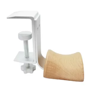 TIPO ABRAZADERA SIN PERFORACIÓN Haya Madera Auriculares Soporte Colgador Auriculares Soporte Gancho - Imagen 1 de 5