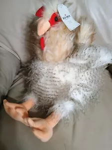 Fluffy Plush Stuffed Chicken Hen - Red Shed Large - Picture 1 of 3