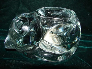 Portavelas de cristal de gato de vidrio votivo de colección de Indiana para gato gato - Imagen 1 de 3