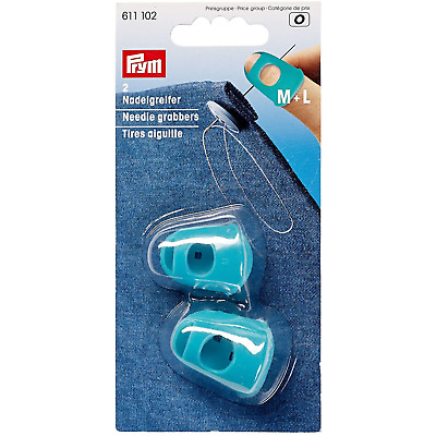 PRYM Silicone Turquoise Needle Grabbers Set Of 2 (Medium & Large) 611102 • 7.17€