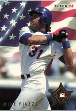 1994 Fleer #47 Mike Piazza All-Stars Los Angeles Dodgers