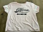 Top Damen cropped bauchfrei T-Shirt Gr XS California