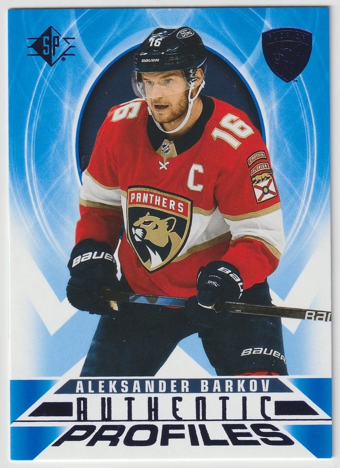 2020-21 SP Aleksander Barkov Authentic Profiles Blue #AP-18 Florida Panthers - Image 1 of 1