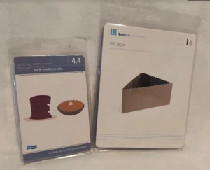 NEW Lifestyle Crafts QuicKutz Cutting PIE BOX, Pie & Cranberry Jelly 4x4 Bundle - Picture 1 of 2