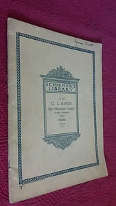 Partituras de la Biblioteca Schermer de 1928 Vol. 1073. C.L. Hanon, Pianista Virtuoso - Imagen 1 de 6