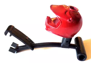 Vintage Small Red Metal HELMET Toy Motorcycle or Car Part - Picture 1 of 6