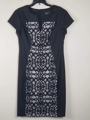 vestido mujer negro y crema Connected Apparel talla 12 Foto 1 de 4