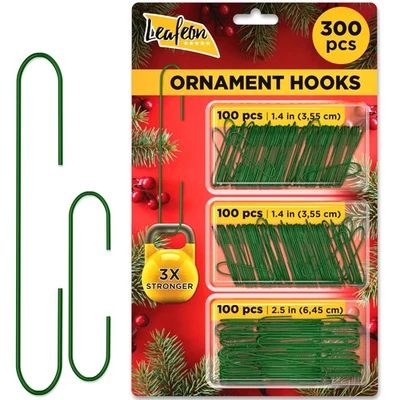 Leafeon 300 Pack Ganchos para Adornos de Navidad para Decoración de Árbol de Navidad - El... Foto 1 de 4
