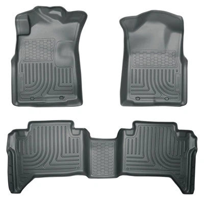 Combo de revestimientos de piso gris Husky Liners 98952 WeatherBeater para Toyota Tacoma Foto 1 de 4
