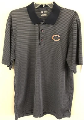 Ropa del equipo de la NFL Chicago Bears camisa de golf para hombre L azul marino manga corta poliéster Foto 1 de 4