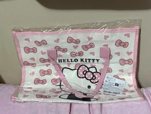 Sanrio Hello Kitty Canvas Large Capacity Handheld Shopping Bag New - Picture 1 of 4