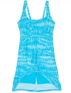 NEW Lands’ End Turquoise Blue One Piece Swim dress With Shorts, Women 2 - Picture 1 of 6