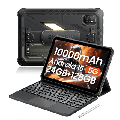 2025 Blackview Active 7 11" Android Tablet  24GB+128GB 10000mAh w Campinglampe - Bild 1 von 4