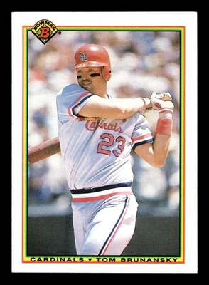 1990 Bowman  Tom Brunansky #202 St. Louis Cardinals - Image 1 of 2