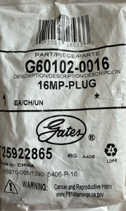 NOS Gates Hydraulic Hose Adapter 1-11 1/2 Thread G60102-0016 / 16MP-PLUG - Picture 1 of 4