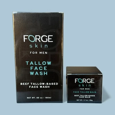 FORGE SKIN Bálsamo Facial 50g + Juego de Lavado 150ml para Hombre / Dúo Limpiador Hidratante Foto 1 de 2