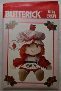 Butterick Sewing Pattern 6173 Strawberry Shortcake Doll 21" Vintage 1983 UNCUT - Picture 1 of 4