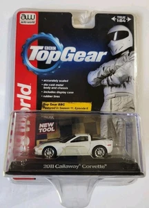 Auto World Top Gear 2011 Callaway White Corvette 1:64 Diecast 3 Nice! - Picture 1 of 3