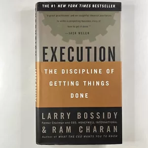 Execution Discipline Getting Things Done Larry Bossidy Hardcover Business Book - Picture 1 of 15