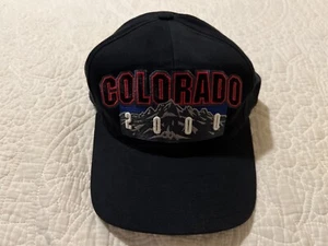 Vintage Hat Colorado Rockies Hat Adjustable Baseball 2000 Black - Picture 1 of 7