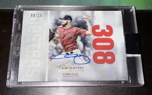 Topps Luminaries Chris Sale Red Sox Auto SSP/15 Red Sox - Picture 1 of 1