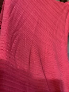 Coral colored rib Knit fabric 2 yards 25” x 66 wide - Picture 1 of 3