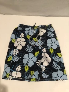 Sideout Sz 5 Blue Hawaiian Tropical Boys Swim Trunks - Picture 1 of 3