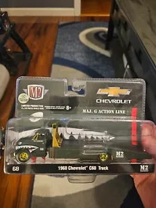 M2 MACHINES 1968 CHEVROLET C60 FLATBED TRUCK MAJ. G ACTION LINE SEALED CHASE - Picture 1 of 12