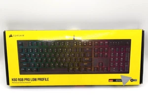 CORSAIR K60 RGB PRO Low Profile Verkabelte Mechanische Gaming-Tastatur - Schwarz - Bild 1 von 4