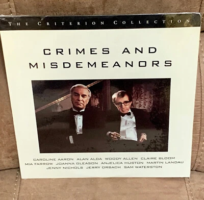Crimes and Misdemeanors LaserDisc CRITERION (1989) Woody Allen- Sealed New- - Image 1 of 3