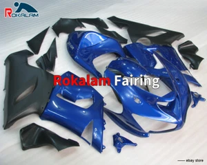 Kit de carenado de motocicleta azul negro para ZX6R 636 2005 2006 ZX-6R 05 06 - Imagen 1 de 1