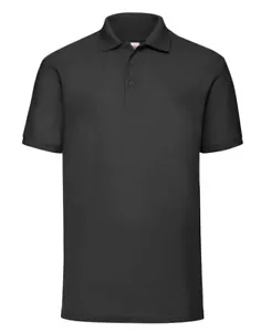 Fruit of the Loom 65/35 Polo Shirts Mens Plain Tee T Shirt Golf Top Tee - S-5XL - Picture 1 of 40