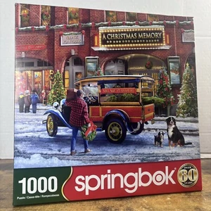 Village Playhouse By Greg Giordano 2023 Springbok 1000 Piece Christmas Puzzle - Picture 1 of 11