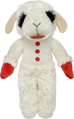 13" Standing Lamb Chop Plush Dog Toy for Interactive Play - Image 1 of 4