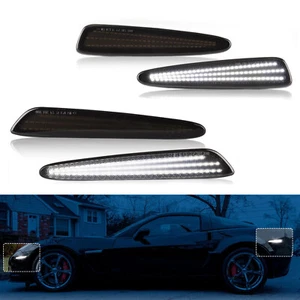 4pcs Front Rear Side Marker LED Turn Signal Lights For Chevy Corvette C6 05-13 - Bild 1 von 12
